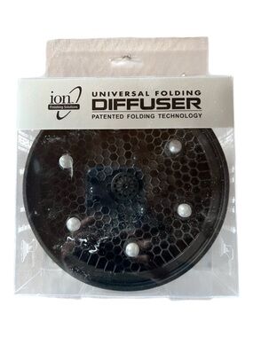 5/$20 ION Universal Folding Hair Diffuser NEW in Box Blow Dryer Attachment